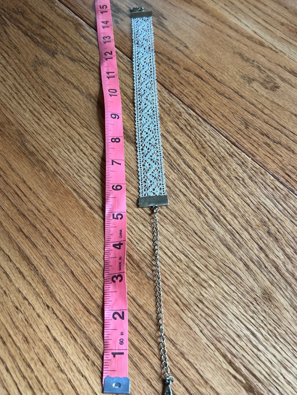 Boho Silver Lace Choker Necklace - Picture 4 of 4